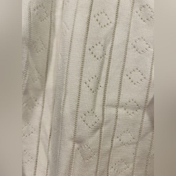 J.Crew Pointelle sweater-tank in premium ultrafine cotton white size L NWT CB896 - Picture 6 of 10